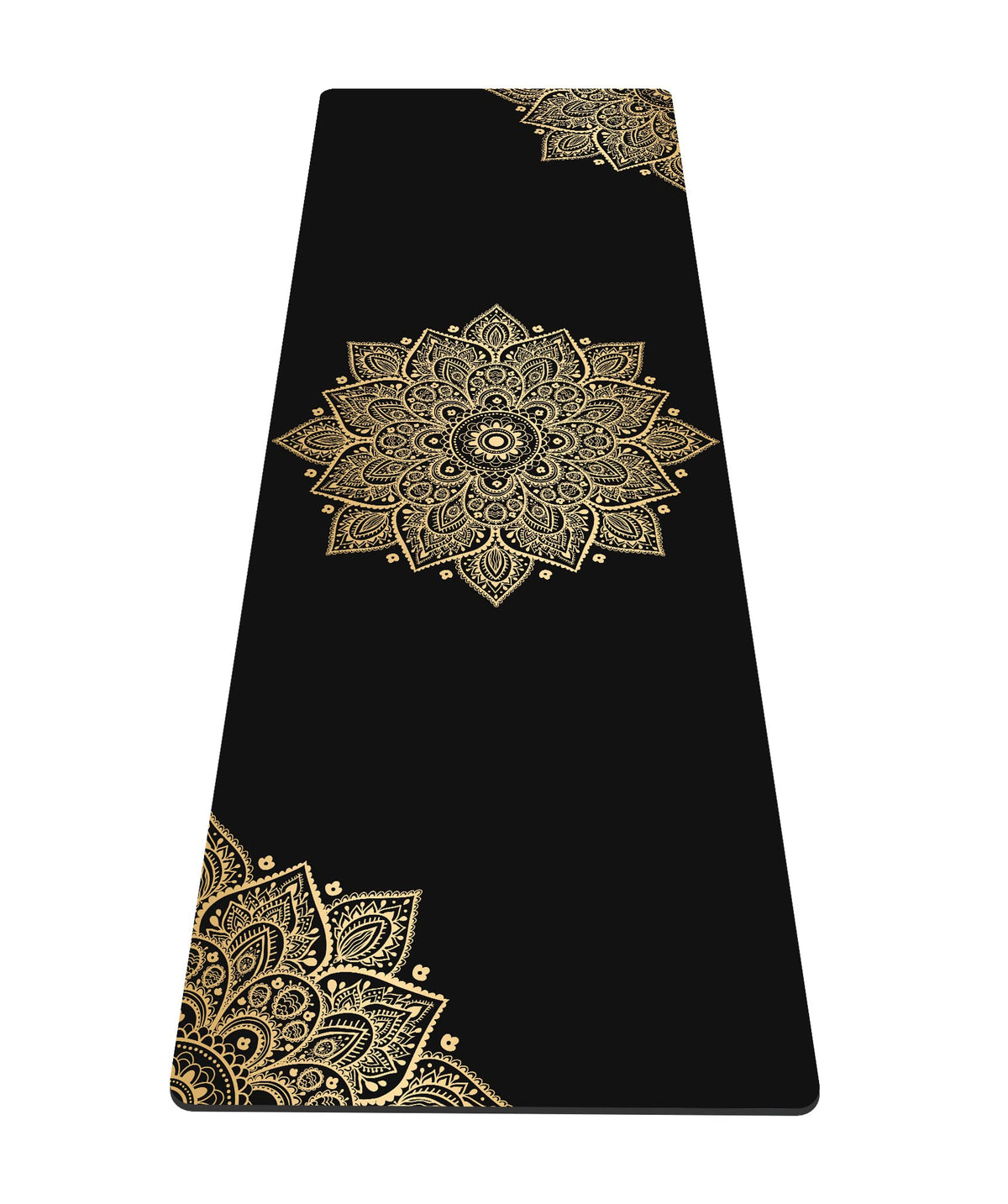 Yoga Mat Print Extra Thick TPE Non Slip Fitness Exercise Mat with Carrying Bag (Flower-B)