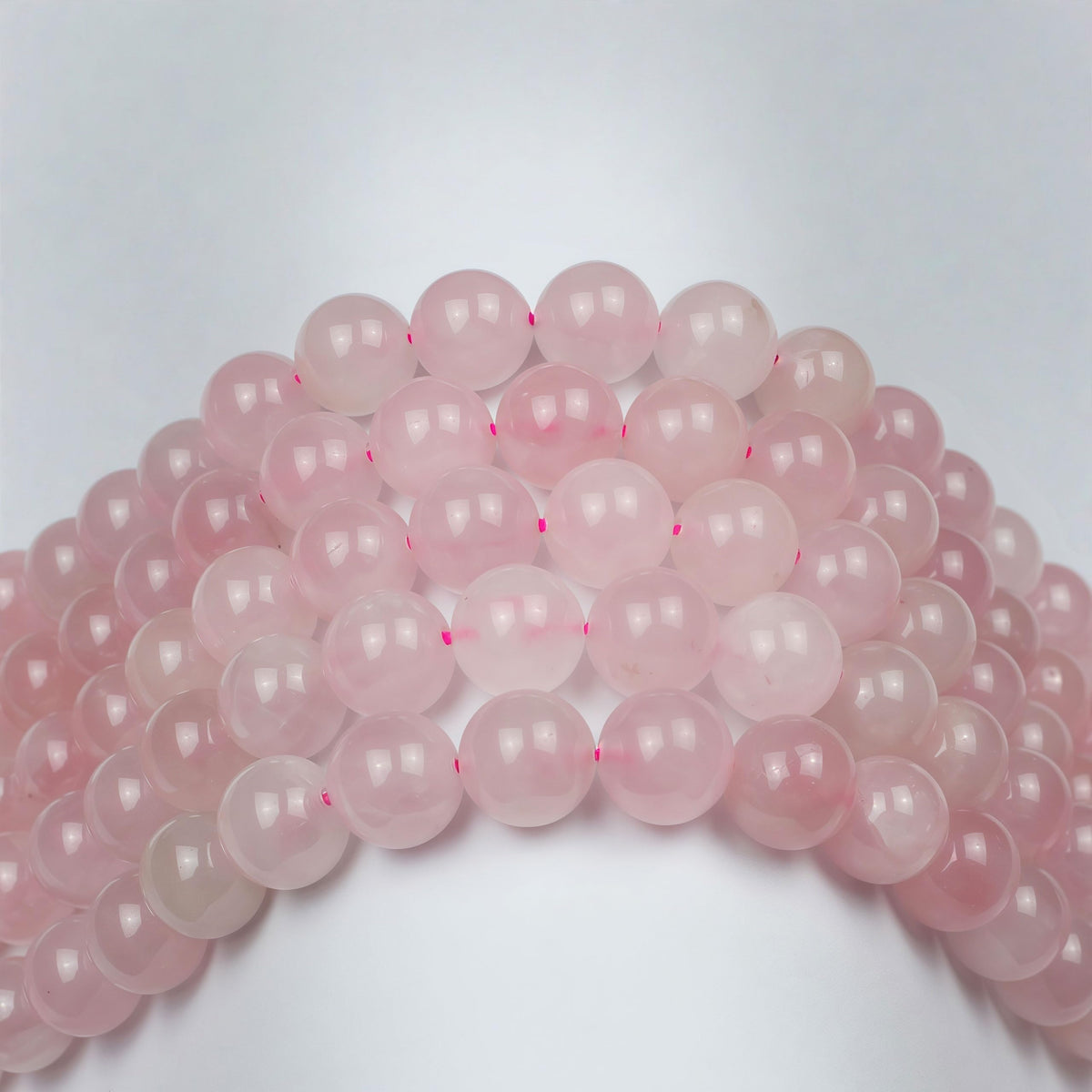 7A Pure Natural Rose Quartz Beads Round Loose Beads for Jewelry Making DIY Bracelet 15" (Rose Quartz / 4mm)