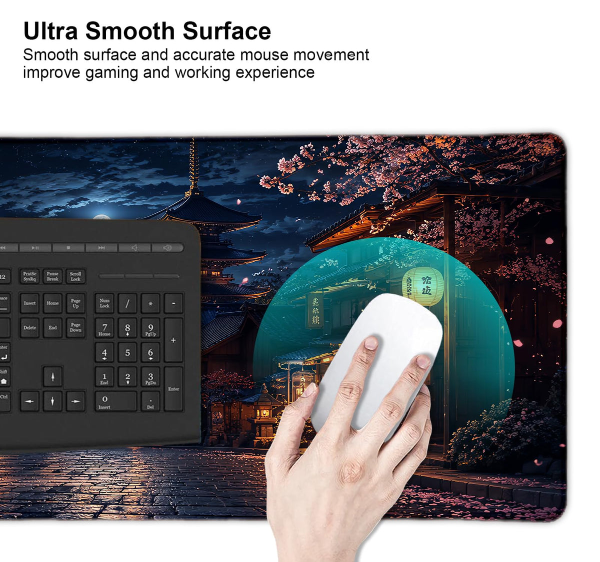 Extended Large Gaming Mouse Pad (Kyoto Sakura Street)