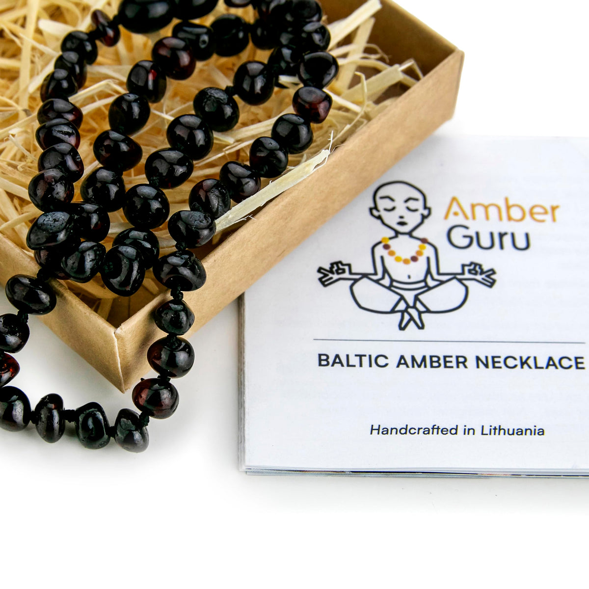 Baltic Amber Necklace (Black)