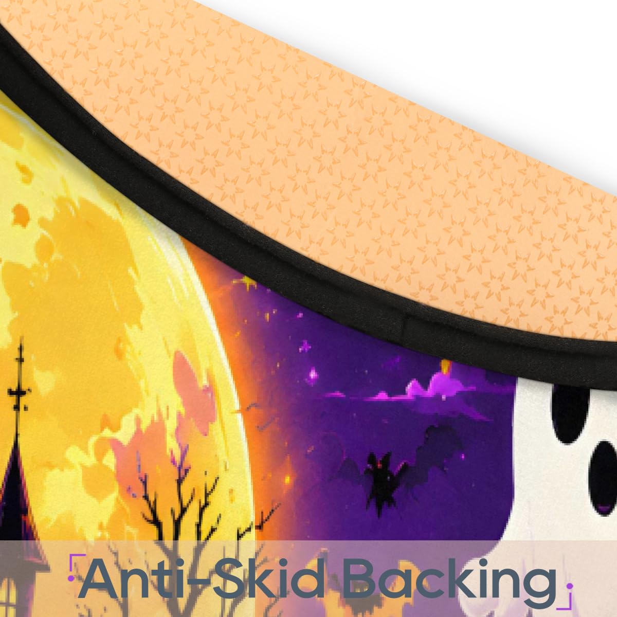 3 Ft Halloween Round Rug Circle Area Rugs Circular Door Mat for Indoor (B:c-22 / 3' (Round))