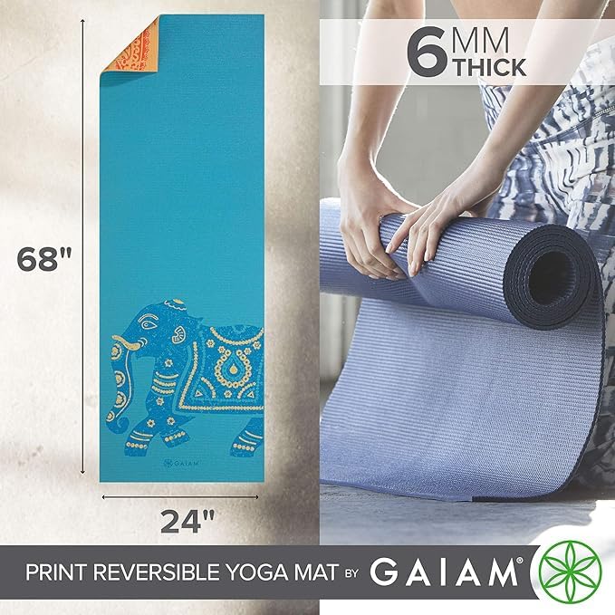 Reversible Yoga Mat (Elephant)
