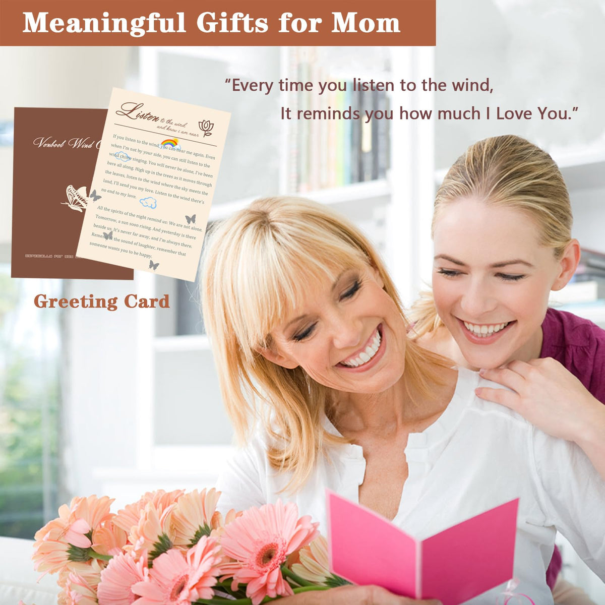 Mom Gift 32" Mom Birthday Wind Chim Gifts