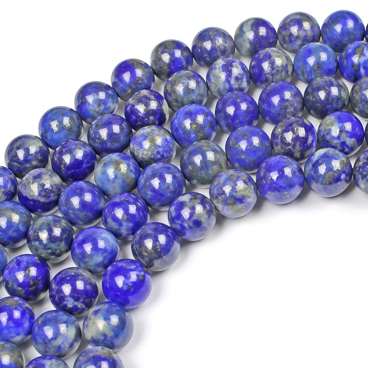Natural Lapis Lazuli Gemstone Loose Beads Round 4mm Energy Stone Healing Power for Jewelry Making (Lapis Lazuli / 4mm)