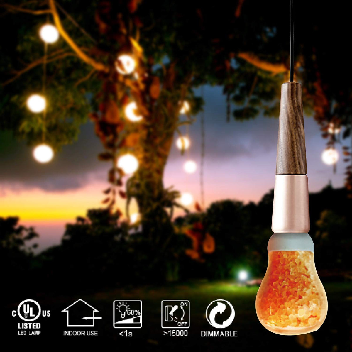 60 Watt Salt Light Bulb (LED Salt light bulb (Pack of 1))