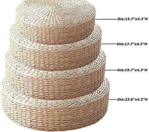 2 Pack Tatami Floor Pillow Sitting Cushion Bigger Size (19.7 Inch)