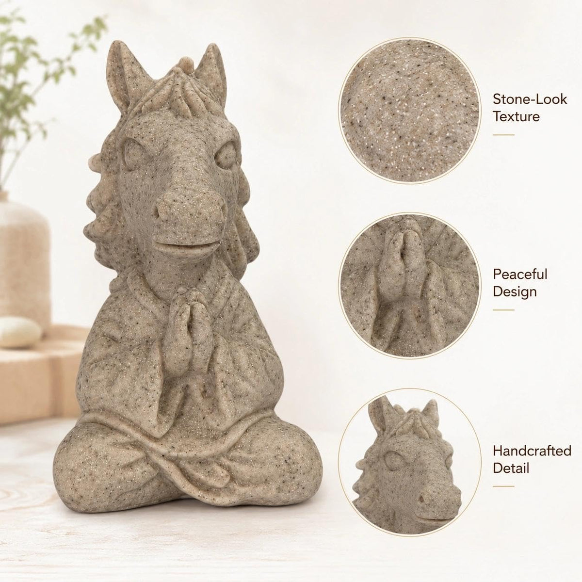 Meditating Horse Statue (Horse 1)