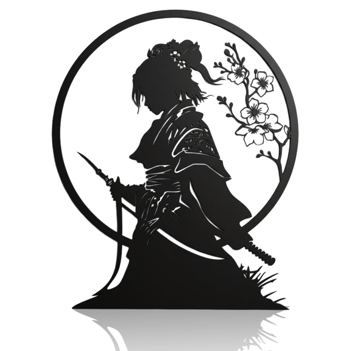 Japanese Samurai Metal Wall Art (Samurai)