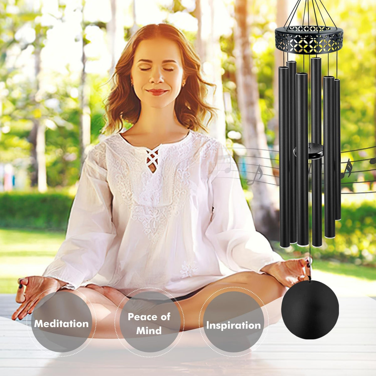48'' Deep Tone Wind Chimes for Outside (48“-Black-2)
