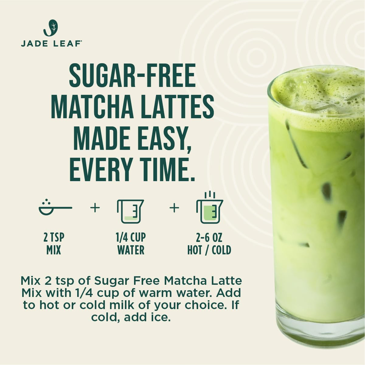Jade Leaf Sugar Free Matcha Latte Mix (2.5 Ounce (Pack of 1))