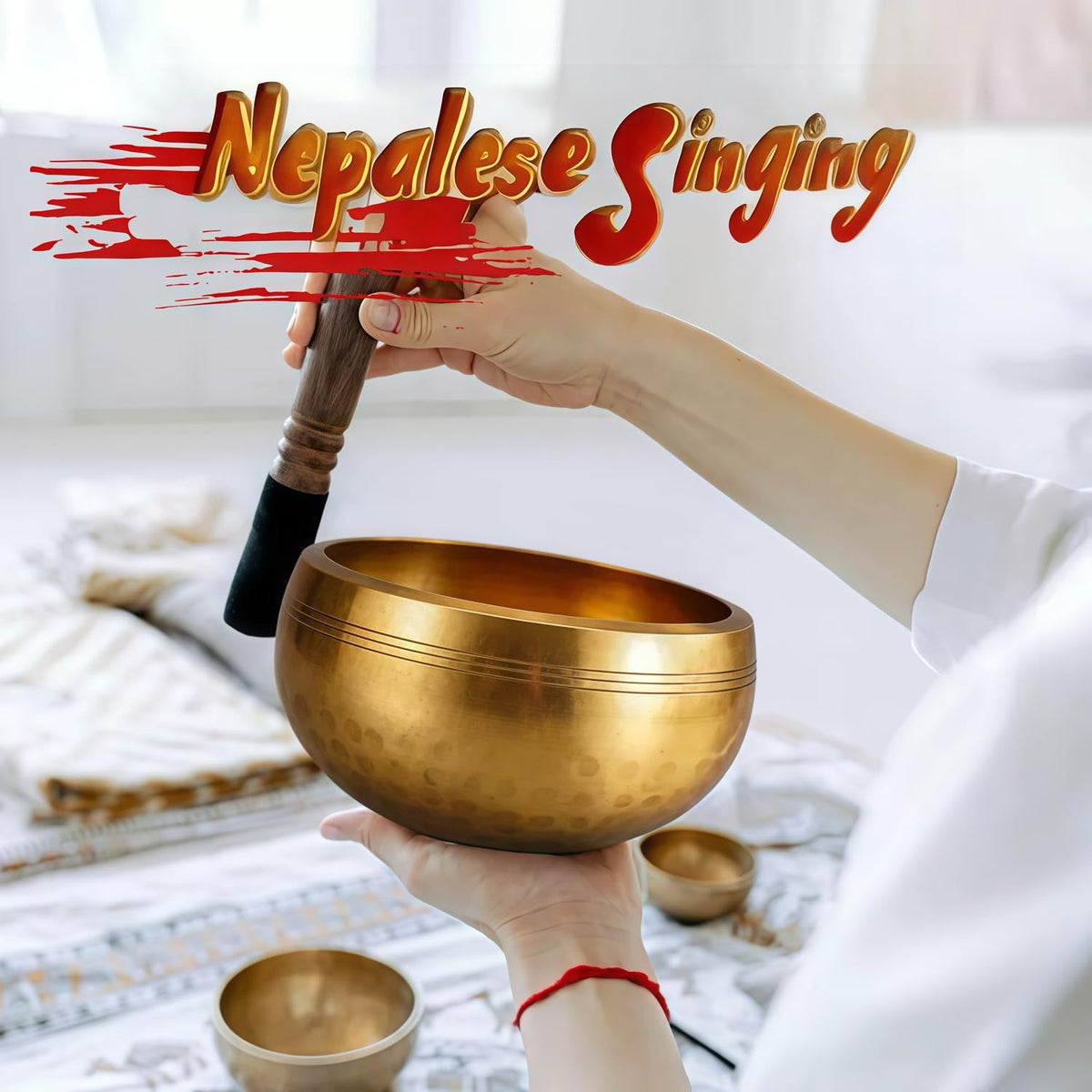 Tibetan Singing Bowl Set (Gold-3inch)