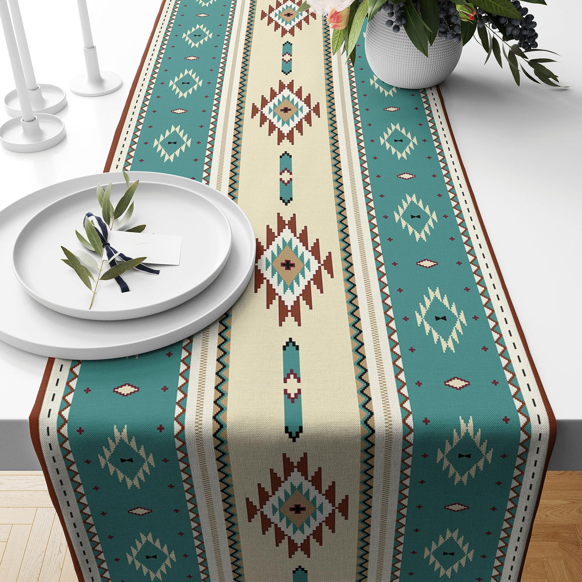 Aztec Table Runner (13x90inch / Aztec 12)