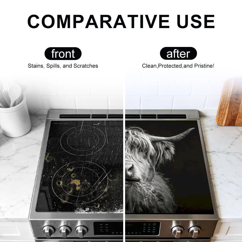 Highland Cow Stove Top Cover (Colorful2265)