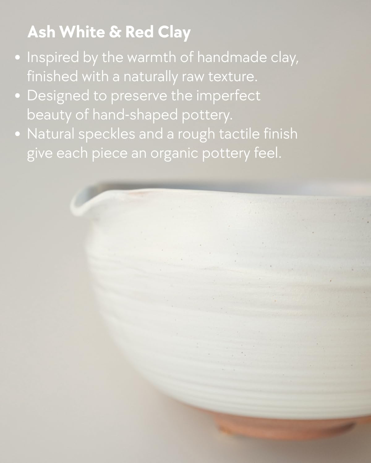 Matcha Set 5 Pcs Matcha Whisk Set (Linen White & Clay)