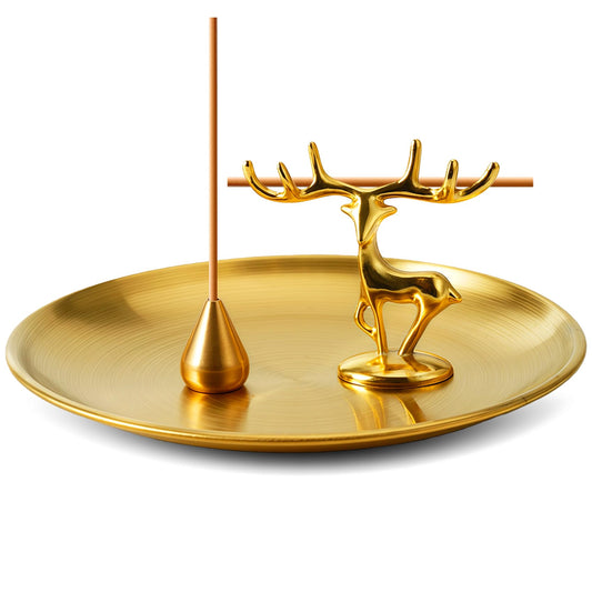 3 in 1 Incense Burner (Deer+water Drop+disc)