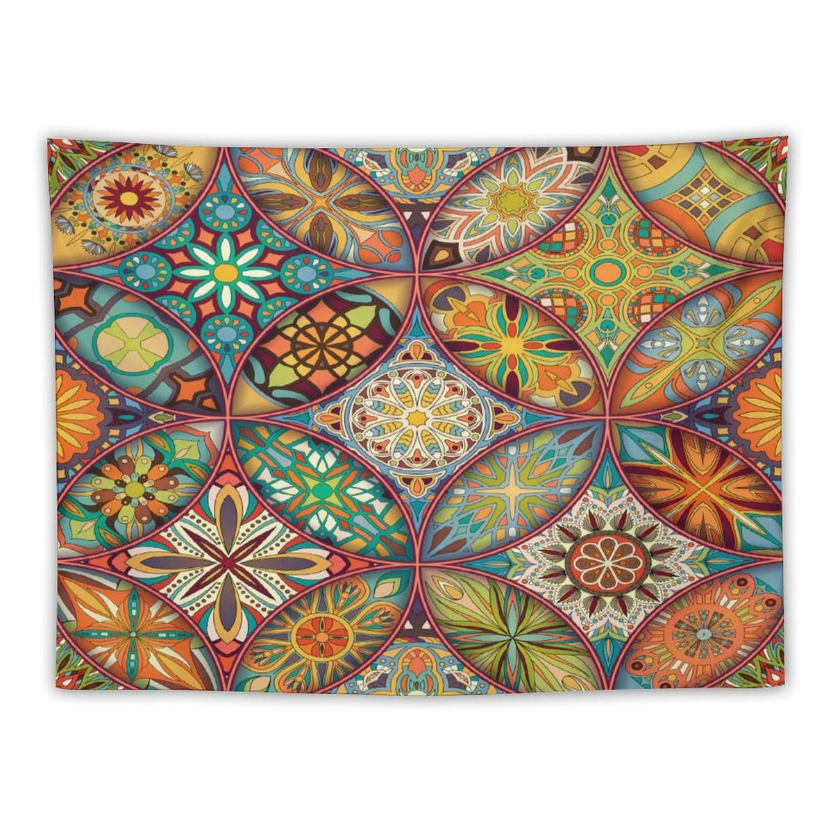 Boho Floral Tapestry Wall Hanging Colorful Bohemian Mandala Tapestries Home Decor for Living Room Bedroom Apartment Farmhouse Dorm 30"x40" (30"L x 40"W / Mandala-20)