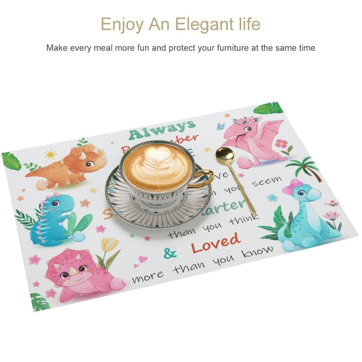 Dinosaur Placemat Set of 4 (Dinosaur-1 / 4pcs)