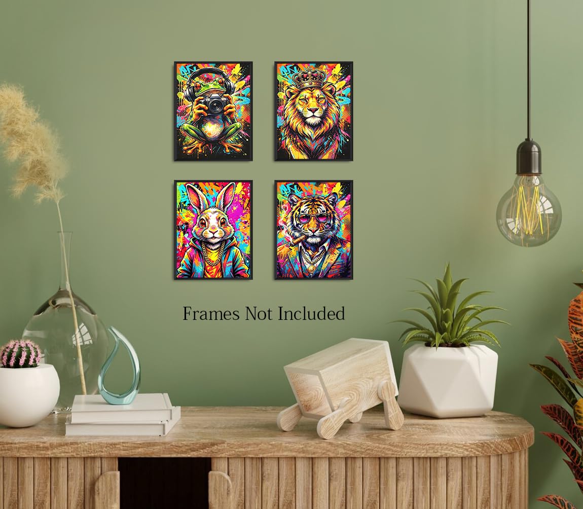 Animal Graffiti Wall Art Prints (Animal Graffiti Wall Art Prints)