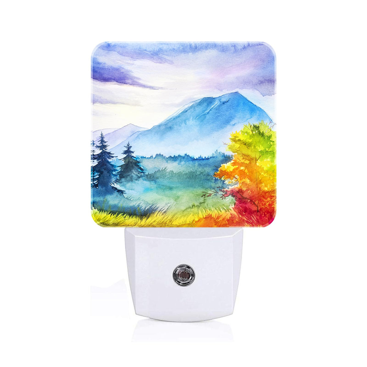 Watercolor Mountains and Forest Night Light (Watercolor Mountains and Forest)