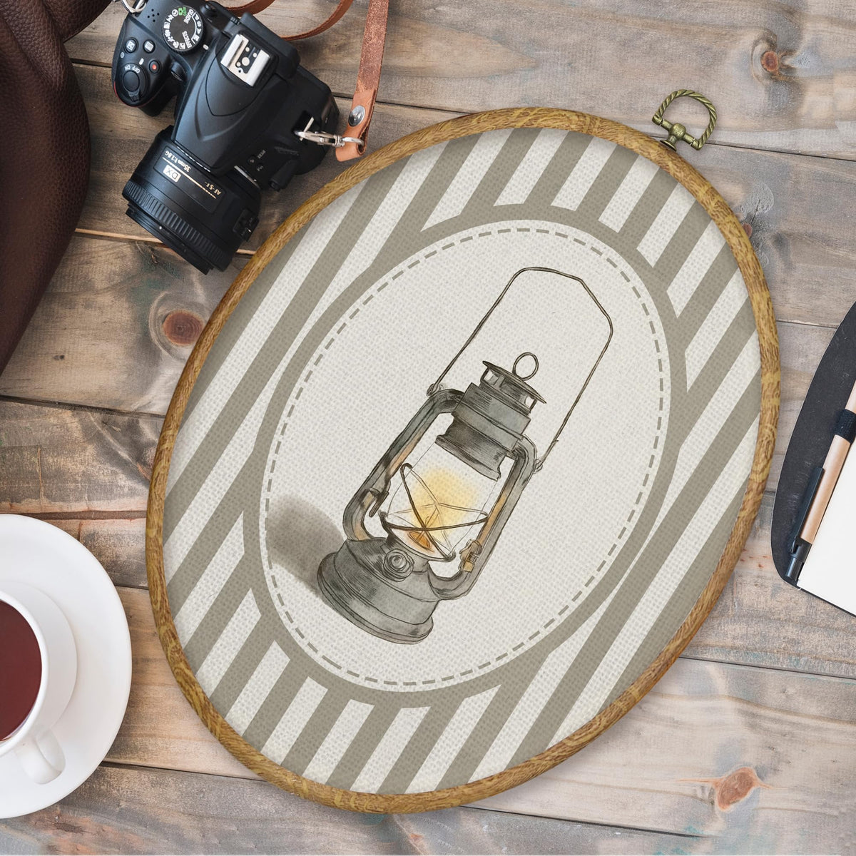 Vintage Farmhouse Oval Wall Art Decor Products (Colour26)