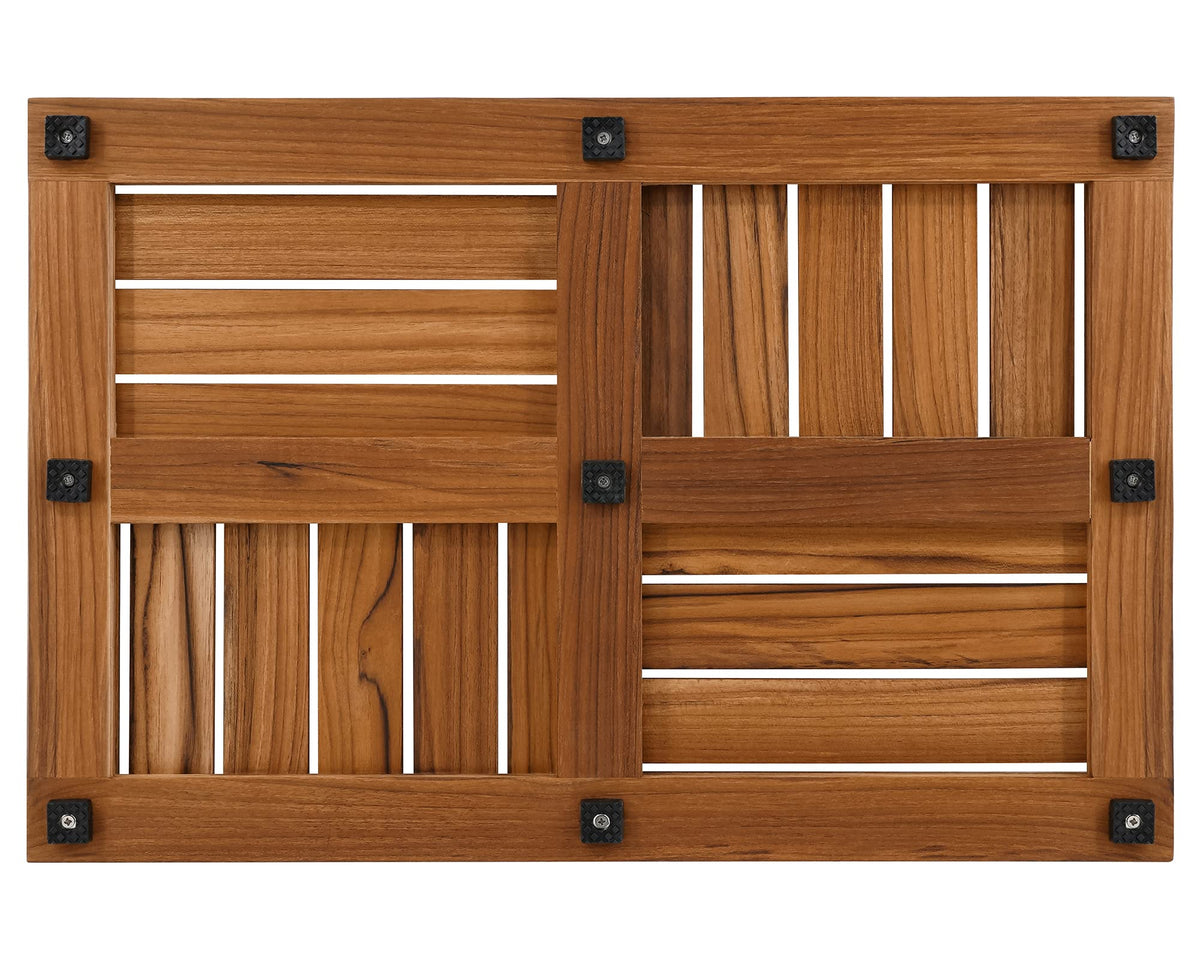 Teak Bath Mat (24" x 16" (Rectangular))
