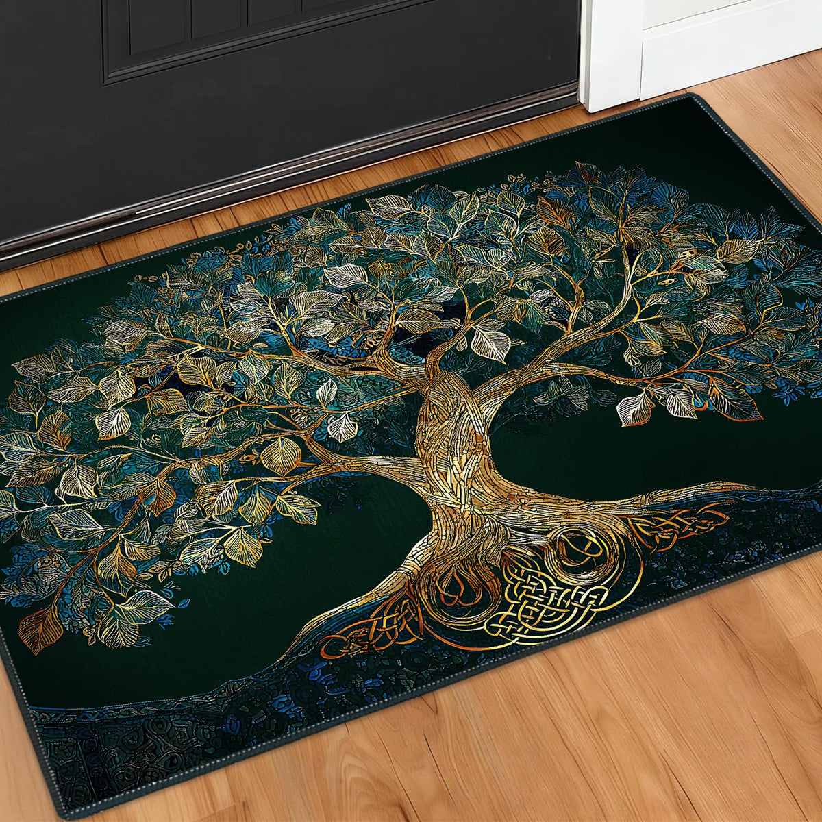 2x3FT Area Rug Tree of Life Celtic Indoor Outdoor Entryway Rug (#90- / 2' x 3' (Rectangular))