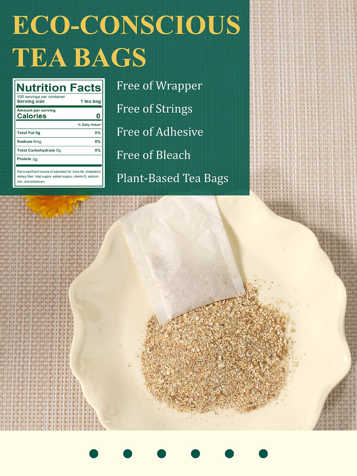 Organic Dandelion Root Tea Bags