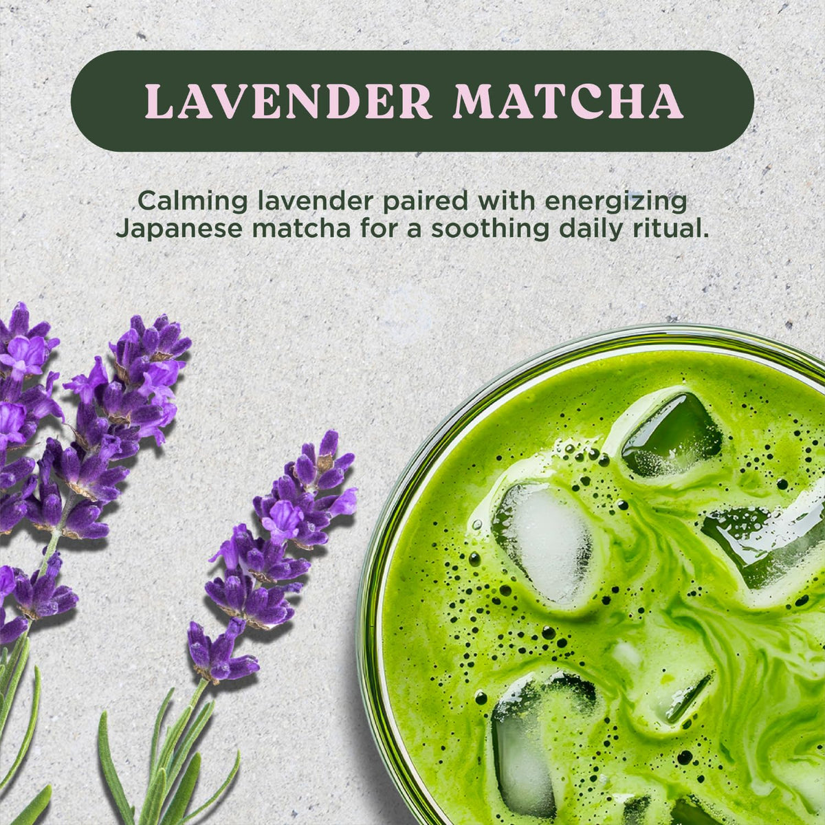 Harmony Lavender Matcha Powder 7.05 oz Bag (20 Servings)