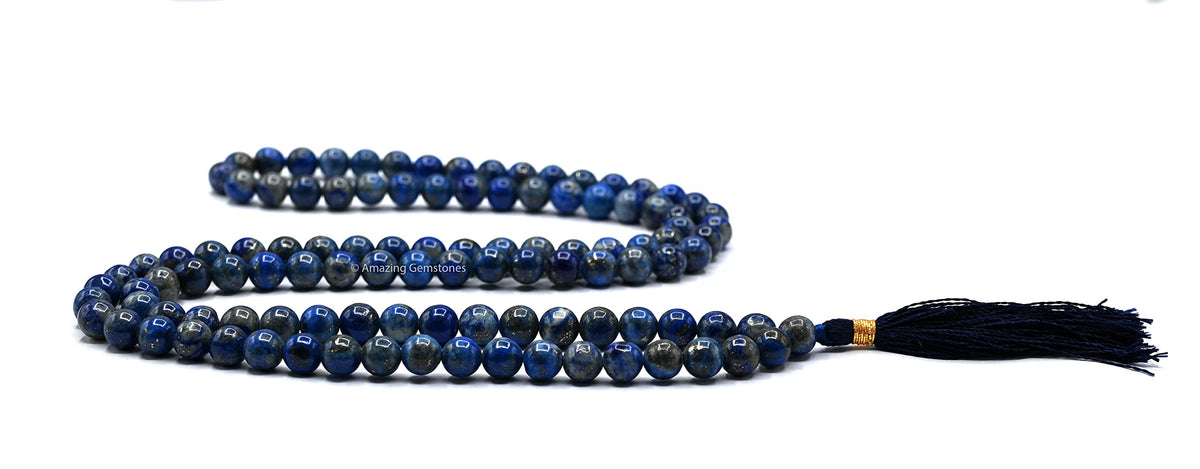 Lapis Lazuli Mala Saadi (Lapis Lazuli / Plain)