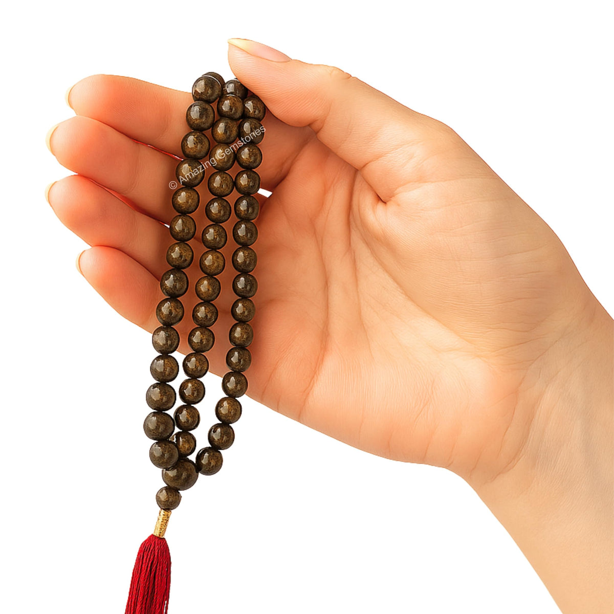 Bronzite Mala Beads (Bronzite / Plain)