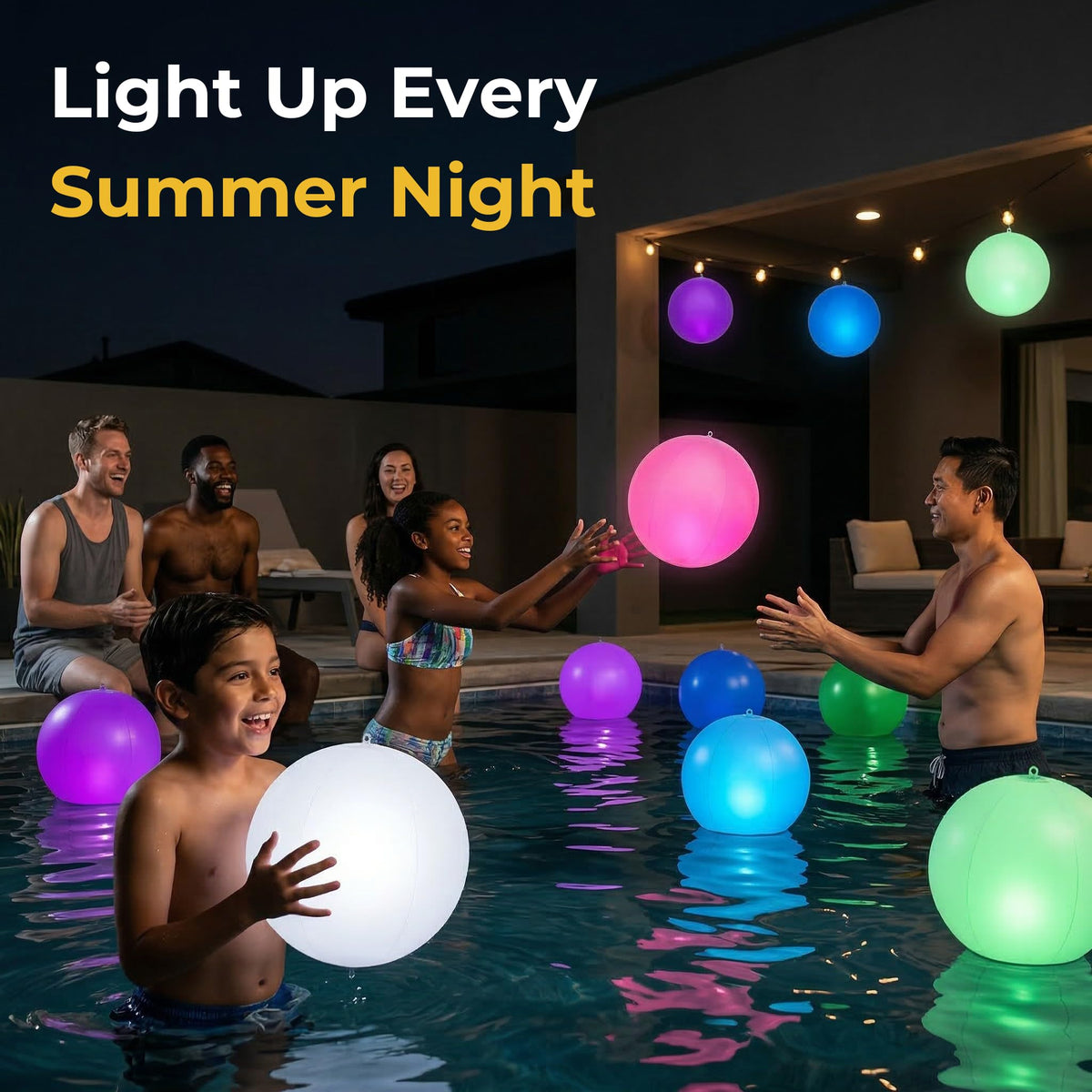 Solar Floating Pool Lights (Multiple)
