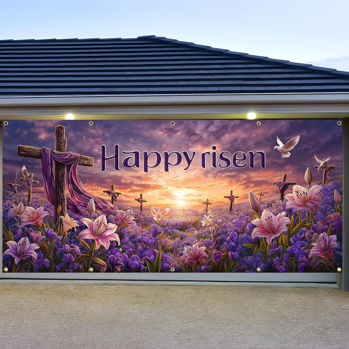 6x13 feet 157x71 inches (Easter scenery)