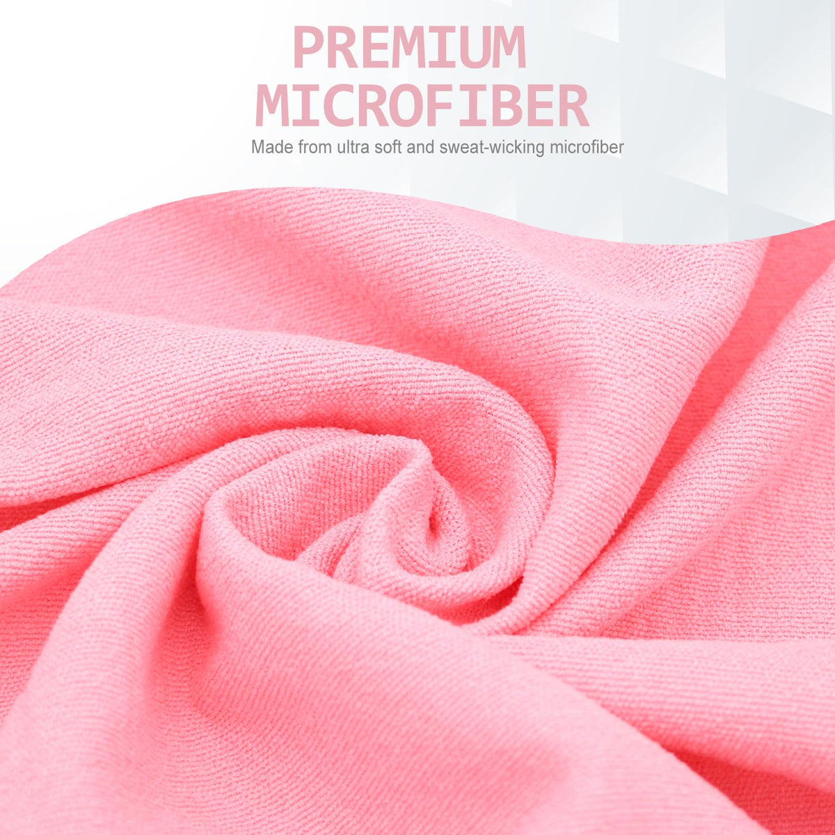 2 Pack Hot Yoga Towel with Grip Dot (Pink)