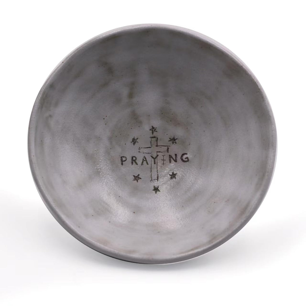 Prayer Offering Ritual Bowl Plate Great for Use Candles Tray Religious Spiritual Gifts（White Praying） (White Praying)