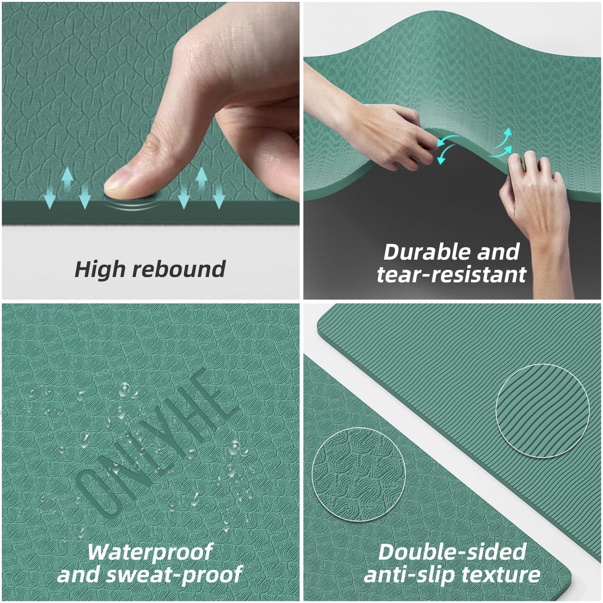Yoga Mat Thick (Dark Green)