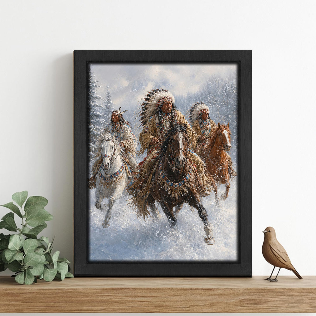 Native American Decor Wall Art (Wall Art Framed 31 / 10"L x 8"W)