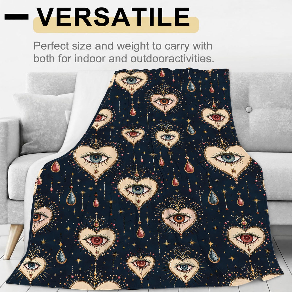 Mystic Eye Flannel Blanket (Mystic Eye / 40x50 inch)