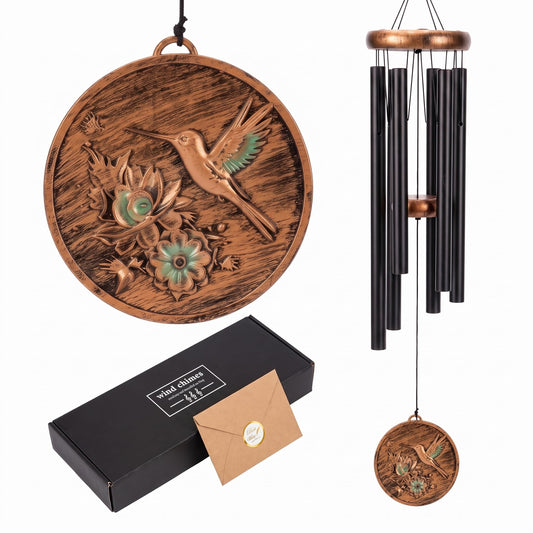 Hummingbird Wind Chimes for Outside Deep Tone (Hummingbird)
