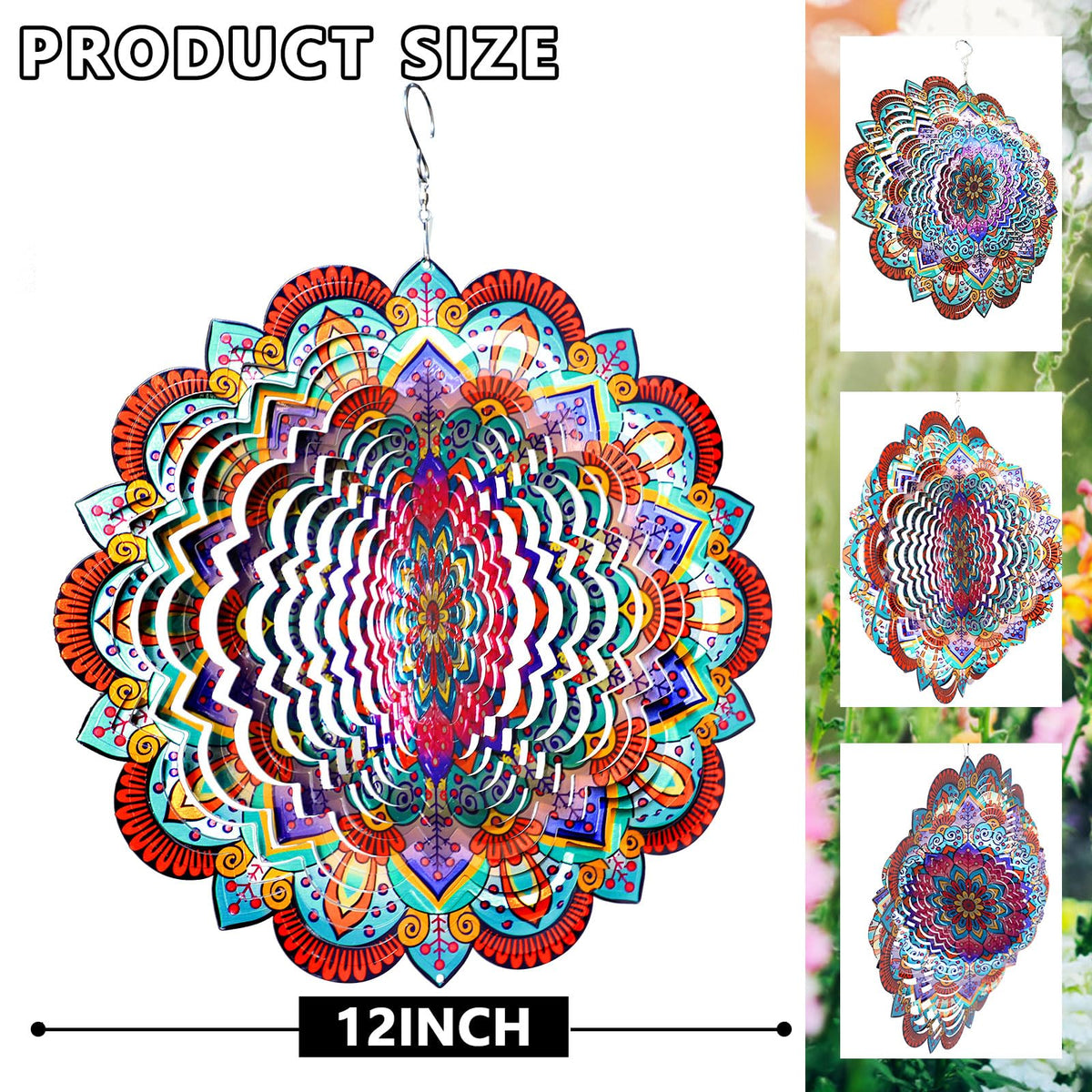 Wind Spinner Mandala Sunflower (Mandala Sunflower)