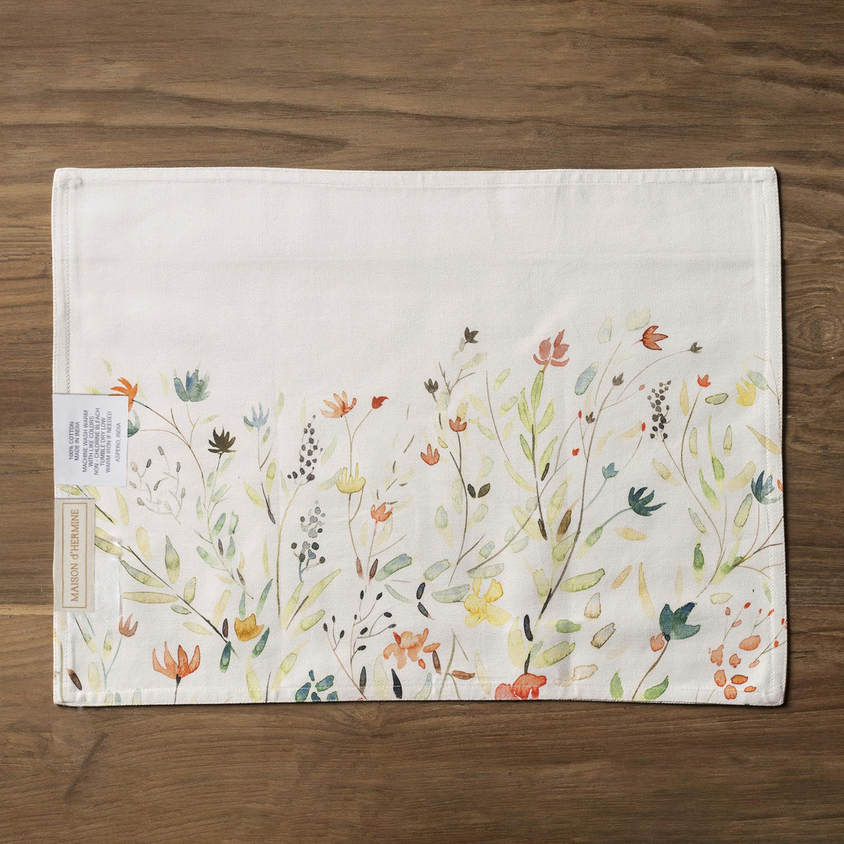 Placemats Set of 4 Reusable 100% Cotton (021 - Colmar / 13" X 19" (Pack of 4))
