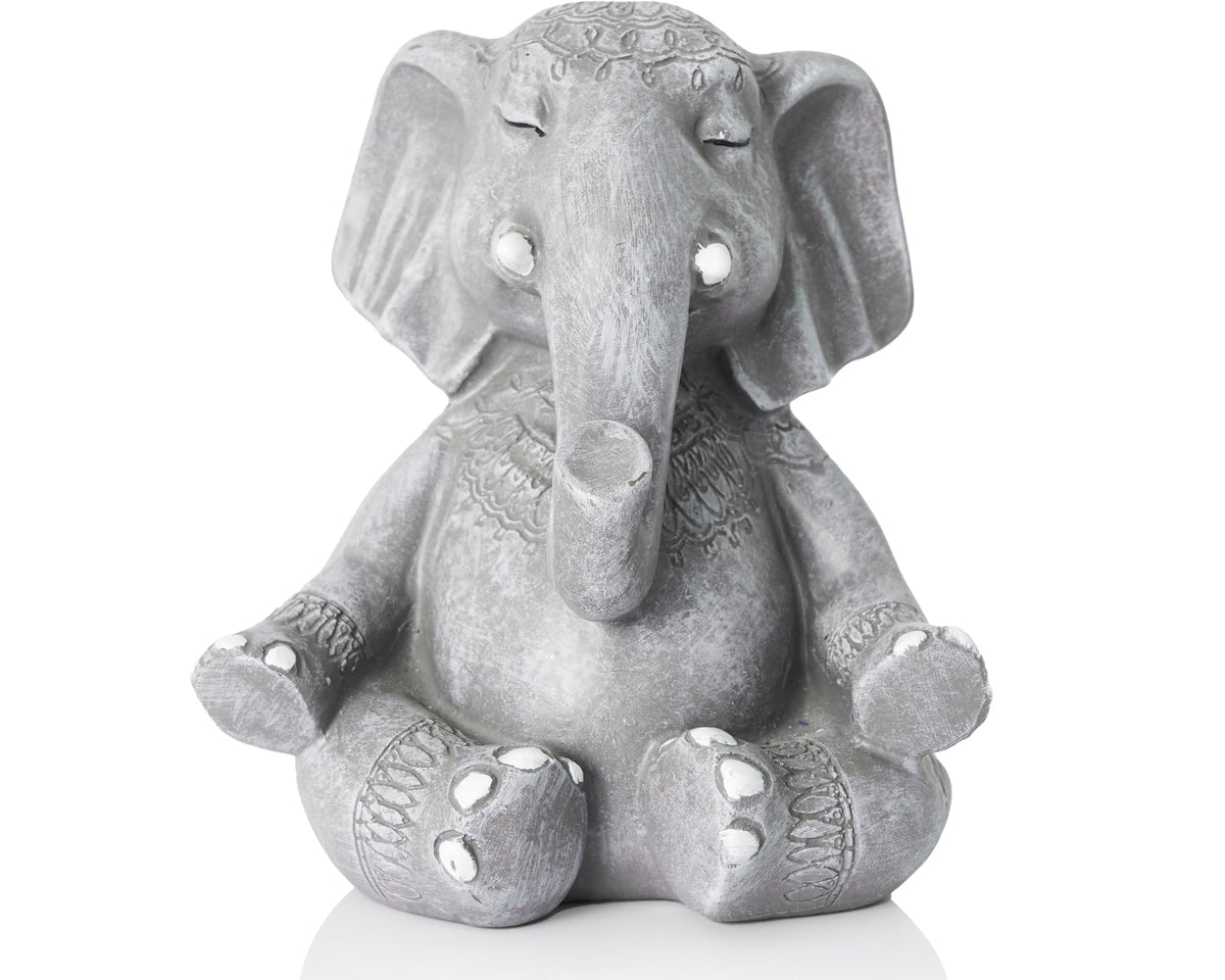 5.5 Inch Zen Meditation Elephant Statue