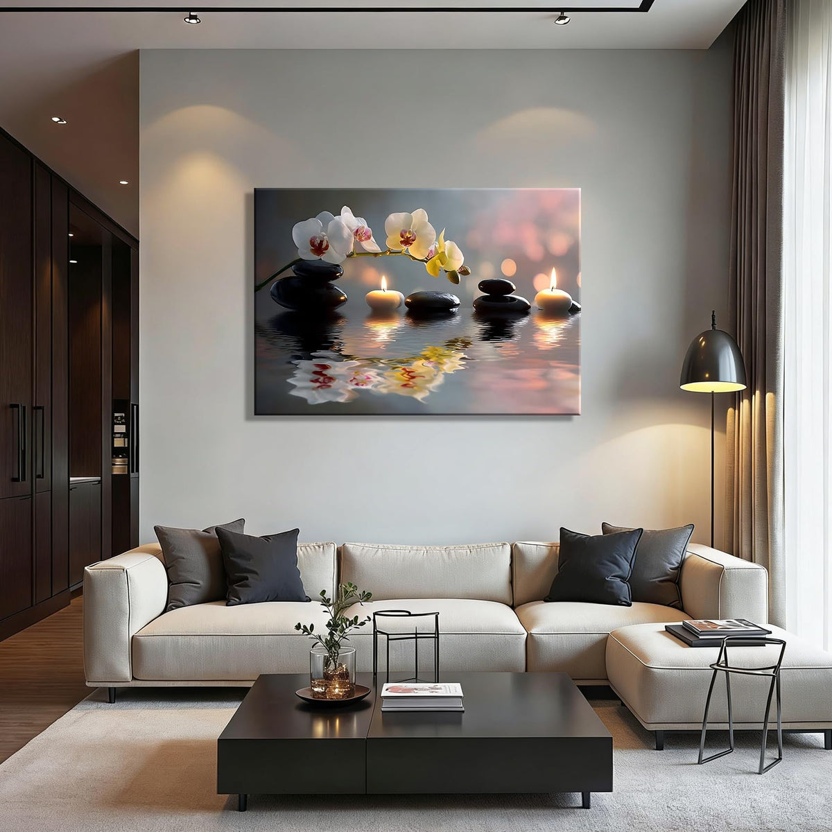 Elegant Orchid Wall Decor (Pictures8 / 18"L x 12"W)