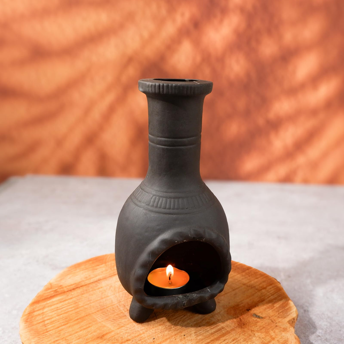 Sage & Palo Santo Sticks Holder for Incense Cones (Mexican Palo Santo Holde-black)