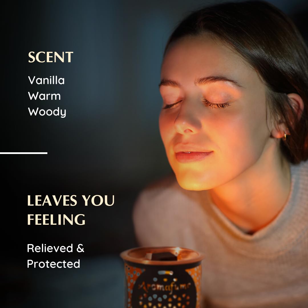 Benzoin Incense Bricks & Flower of Life Exotic Incense Burner by Aromafume (2 Benzoin + Flower)