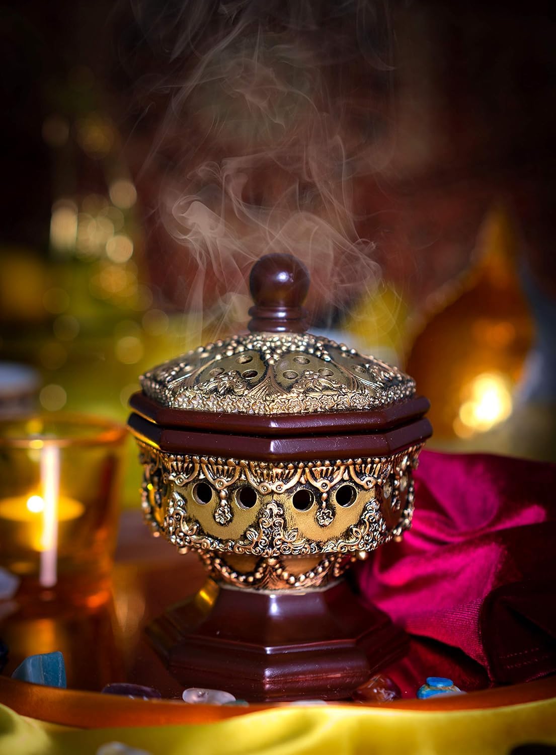 Lux Octagon Incense Burner (Octagon Bronze)