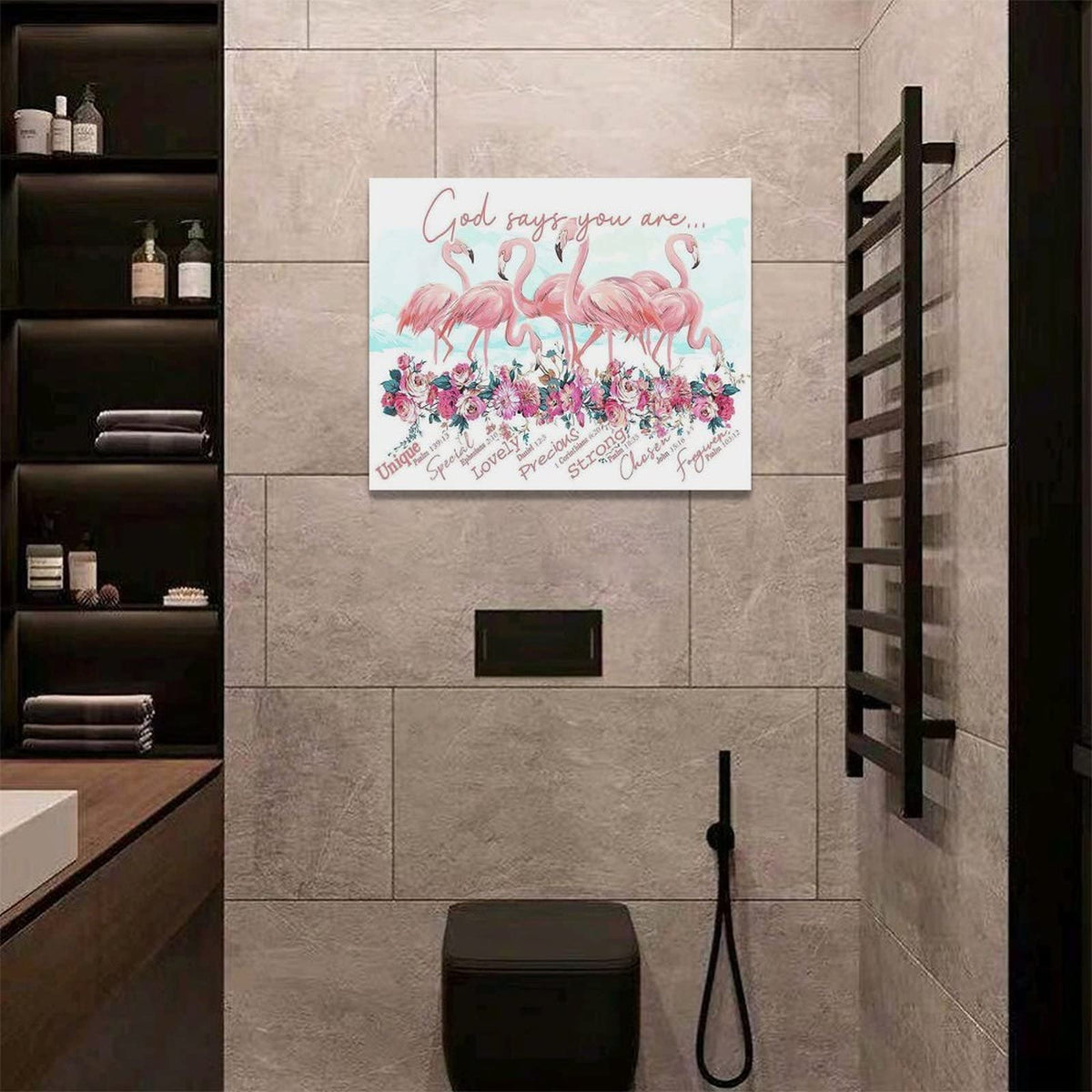 Pink Flamingo Wall Art (Flamingo / 20"L x 16"W)