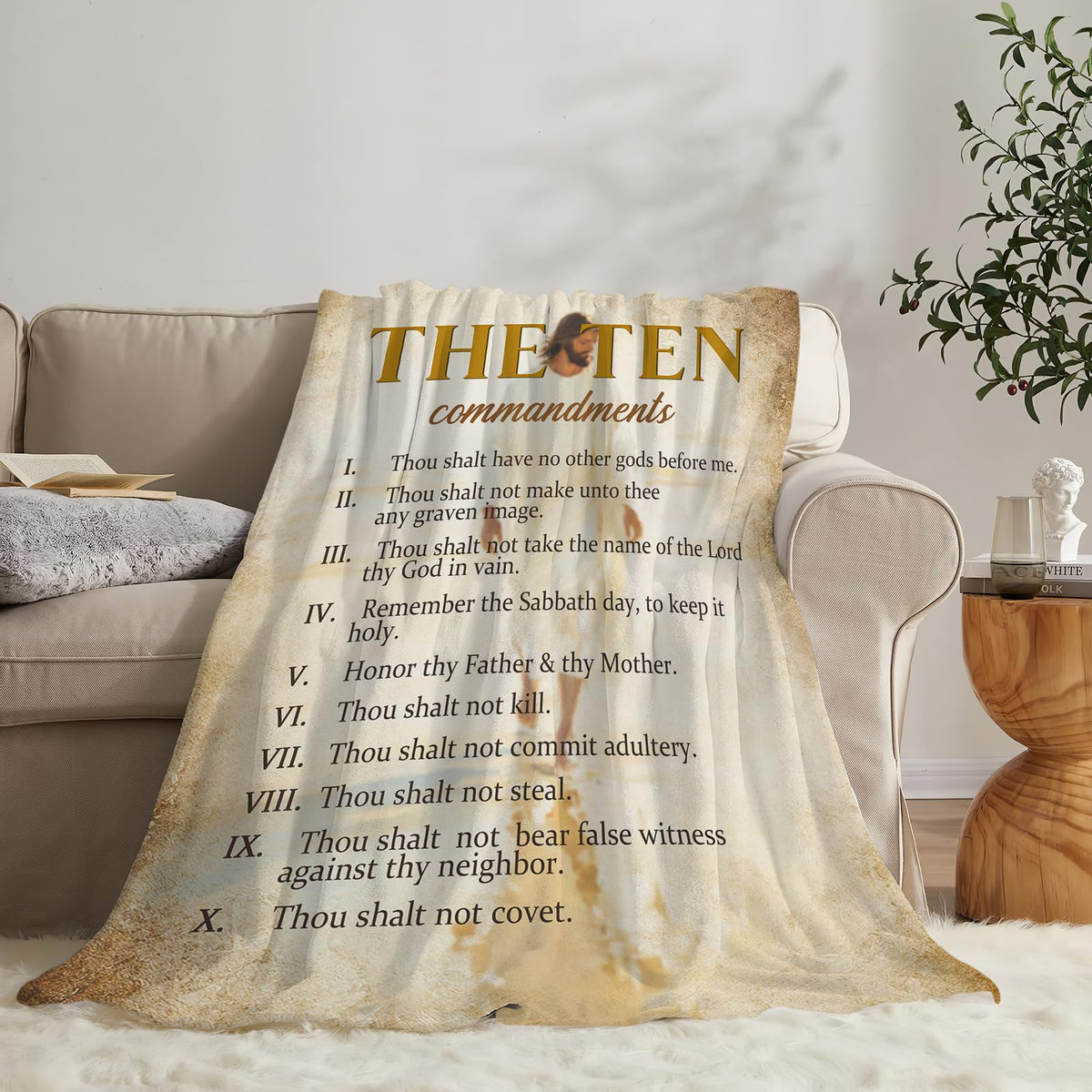 Christian Jesus Throw Blanket (50"x60" / Jesus)