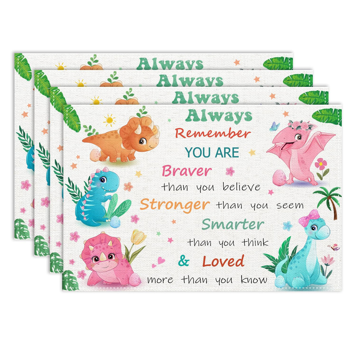Dinosaur Placemat Set of 4 (Dinosaur-1 / 4pcs)