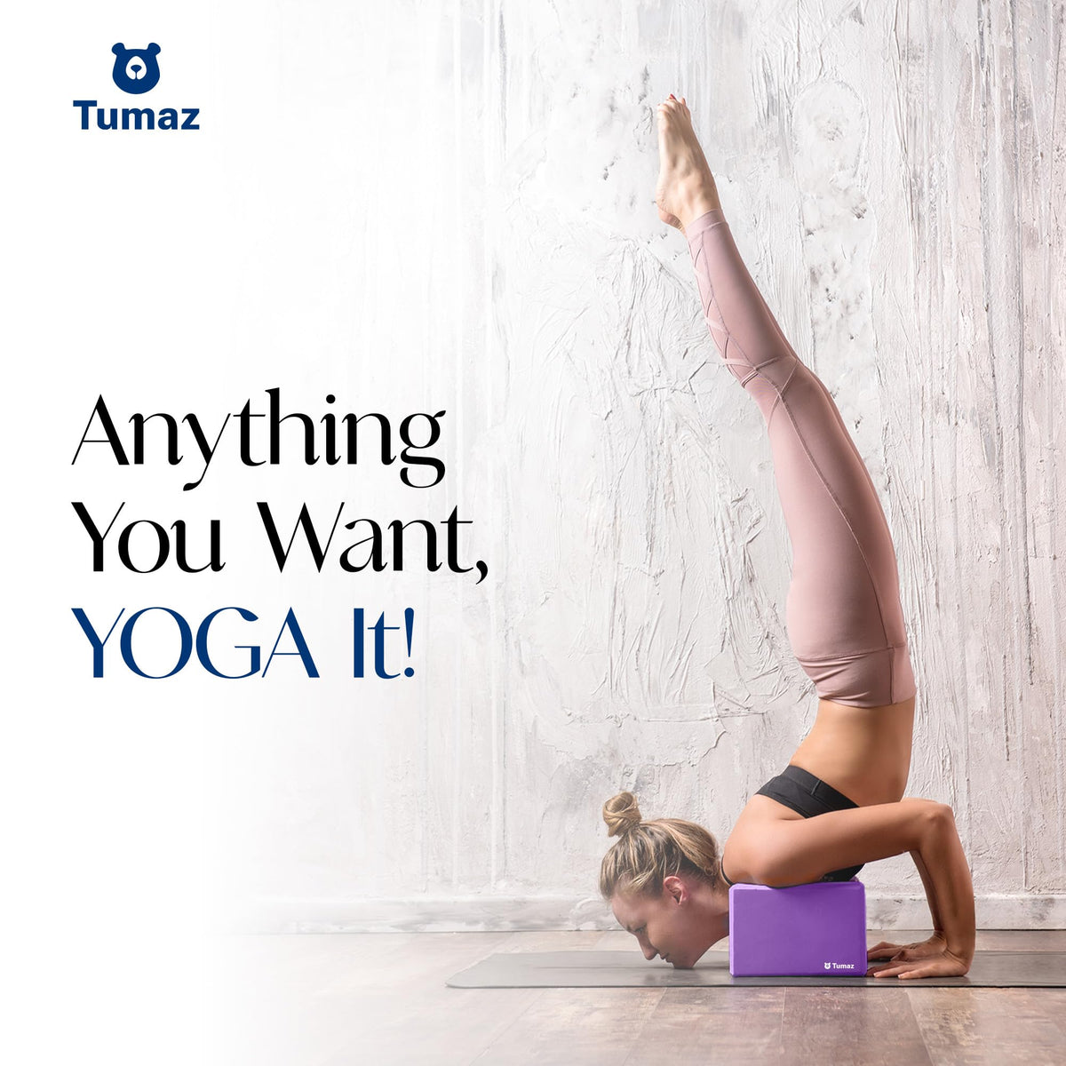 Non Slip Yoga Blocks (purple-2ps / 2PS)