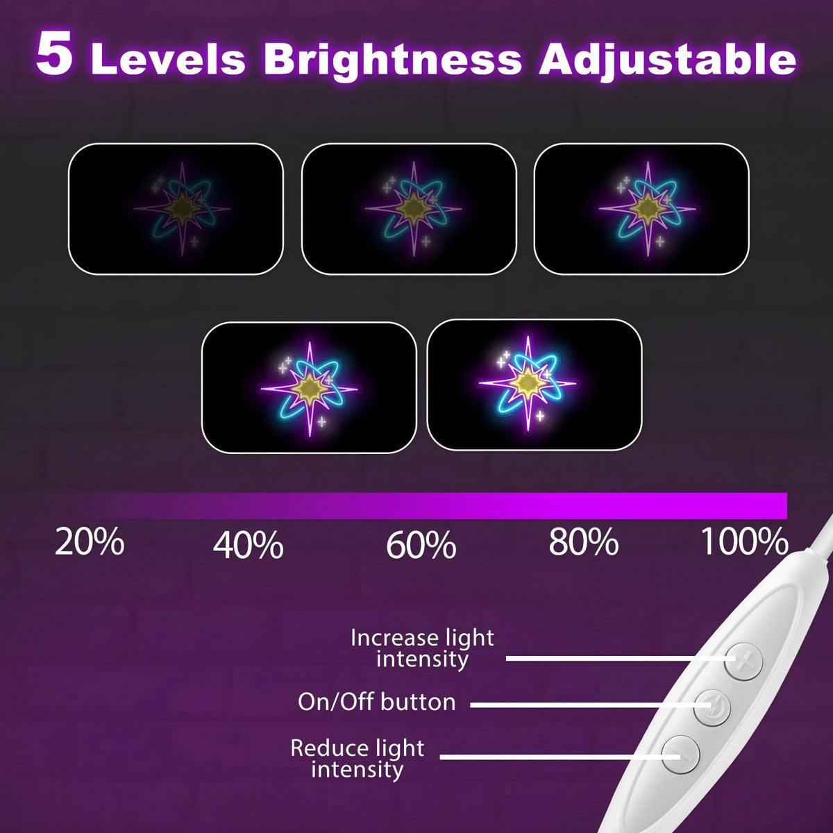 Starburst Neon Sign (Starburst-Purple)